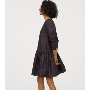 H&M cotton puff sleeves dress